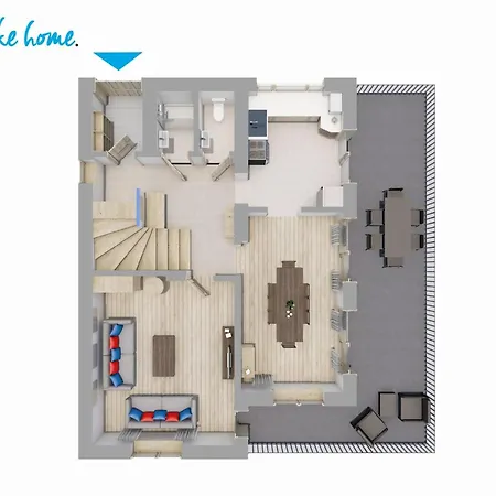 House In Centre Of By Rent Like *